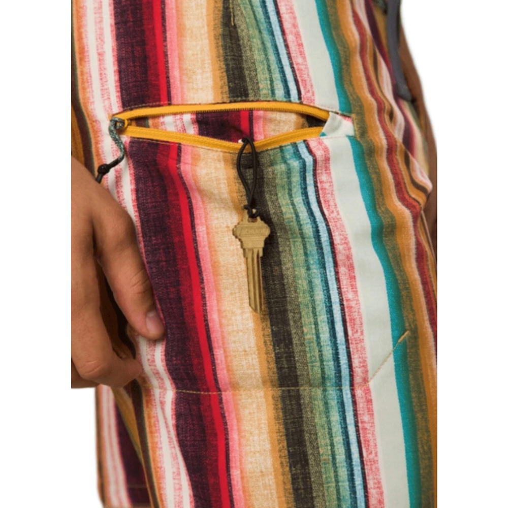 PRANA Mens Fenton Board Shorts Size 36 XL Multi Baja Stripe 9" Inseam UPF 50 NWT - Picture 3 of 9